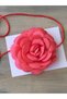 Necklace/choker Necklace/laced Satin Rose Necklace (POMEGRANATE FLOWER) - 8
