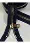 Coat Coat Cap Zipper Metallic Appearance Plastic 100-110 Cm Navy Blue/gold - 7