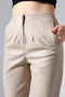 Cigarette Cut Faux Leather Trousers - 2