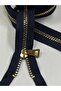 Coat Coat Cap Zipper Metallic Appearance Plastic 100-110 Cm Navy Blue/gold - 5