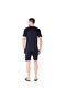 Shorts T-Shirt Pajama Set Navy Blue - 3