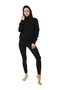 Onyx High Waist Gathering Sports Leggings Black - 4