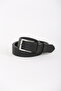 3 cm Black Patterned Leather Children's Belt - 2