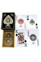 Gold Jumbo Plastic Waterproof Jumbo Blackjack Playing Card Game Paper Cin885Sr