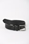 3 cm Black Patterned Leather Children's Belt - 3