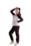 Women's Gray Black Tracksuit Set