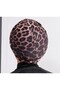 Leopard Patterned Wrap Bonnet - Beige - 3