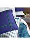 Dalen Double 100% Cotton Double-Sided Duvet Cover Set Navy Blue - 5