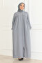 Mevlana Cut Casual Dress with Robe - 3