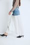 Blue Denim Detailed Skirt - 4