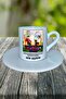 Psychological Counseling and Guidance Profession Printed Turkish Coffee Cup with Saucer Model 3