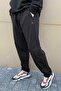 بالإضافة إلى حجم Sweatpants الرجال 3 جيوب أسود - 4