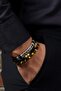 Energy and Elegance Bracelet - Brass Plated with Jasper, Onyx, Tiger's Eye, and Hematite - 3