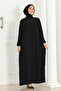 Robe Mevlana Cut Casual Black Ferace - 4