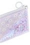 Shimmering Transparent Pencil Case - Daisy Pattern - 5