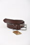 Brown Leather Children's Belt 3 cm - 5