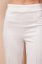 Palazzo High Waist Front Stitching Wide Leg Lightweight Lycra Suede Fabric Pants-Champagne - 7