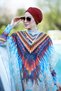 Patterned Kaftan Pareo African over Hijab Swimsuit - 3
