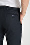 Thick Stripe Pattern Men's Side Pocket Classic Waist Slim Fit Chino Pants - 6