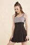 Dress Swimsuit Skirted Swimsuit Swimming Swimsuit Brown - 2