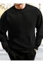 Dear Couple 2-Piece Combination Printed/Unprinted Crew Neck Oversize Black Sweatshirt - 2