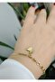 1St Class Steel No Darkening Butterfly Figured Bracelet