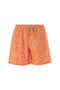 Men's Pool Swim Shorts Patterned Damerea S137 Orange