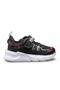 Children's Velcro Black-red Sports Shoes 231-3435pt 100