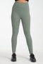 High Waist, Ribbed Leggings, Interlock Waist, Elastic Knitted Sports Leggings - 2