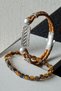 Genuine Leather Energy Bracelet - Tiger Eye, Hematite and Brass Plated Elegance
