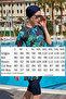 Short sleeve lycra tights half closed swimsuit r4902 zeliha - 5