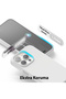 Apple iPhone 12 Promax Compatible Velvet Inside Logo Launch Silicone Case Cover White - 2