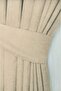 Extrafor with Velvet Textured Beige Color High Quality Single Wing Fon Curtain - 2