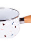 Loren Wooden Handle Enamel Milk Pan 1.3 Liter 16cm - 2