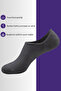 Unisex 6 Pairs Invisible Ballerina Cotton Socks - 2