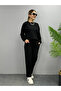 Women's Long Sleeve Crew Neck Viscose Two Thread Blouse and Pants Double Suit - 5