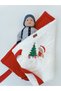 New Year's Special Winter Baby Blanket & Swaddle Pine Wood / Teddy Bear Embroidery Gift Hospital Release - 4
