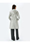 Double Breasted Long Hooded Cashmere Coat with Pockets and Belt - 4