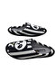 Children's Black-White Ultra Light Panda Patterned Indoor Slippers Gzrtr965210