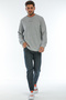 Superlife Men's Crew Neck Regular Fit Brooklyn Printed Thin Sweatshirt