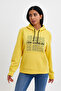 Women's Hooded Comfortable Fit Fleece Inside 3 Thread Los Angeles Printed Sweatshirt Spr24Swk10 - 4