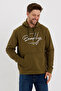 Süperlife Men's Oversize Fit Brooklyn Print Hooded Sweatshirt Spr23Sw361 - 4
