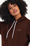 Women's Hooded Comfortable Fit Fleece Lined 3-Thread Air Embroidered Sweatshirt Spr24Swk07 - 3