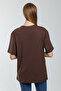 Süperlife Women's Crew Neck Oversize Fit T-Shirt Spr21Yk30 - 4
