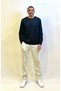 Men's Crew Neck Comfortable Fit 3 thread Thick Sweatshirt SPR24SW-36 - 2
