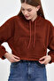 Women's Comfortable Fit Softech Fleece Hooded Kangaroo Pocket Sweatshirt spr24pwk98 - 4
