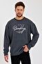 Men's Crew Neck Oversize Fit Handwritten Brooklyn Thin Sweatshirt Spr23sw331 - 4