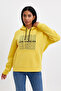 Women's Hooded Comfortable Fit Fleece Inside 3 Thread Los Angeles Printed Sweatshirt Spr24Swk10 - 7