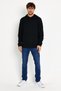 Süperlife Men's Hooded Regular Fit Thin Sweatshirt Spr 20K55 - 4