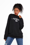 Women's Crew Neck Oversize Fit Tokyo Printed Thin Sweatshirt Spr22swk134 - 2